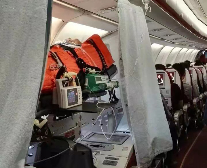 林州市跨国医疗包机、航空担架